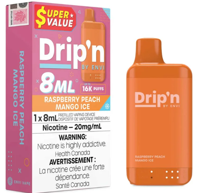 DRIP'N RASPEBERRY PEACH MANGO ICE